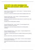 S-13 NYC city wide standpipe test Question and answers 100&percnt; correct 2025