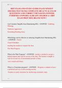 RBT EXAM AND STUDY GUIDE NEWEST  2025&sol;2026 TEST BANK&vert; COMPLETE 400 ACTUAL EXAM  QUESTIONS AND CORRECT DETAILED ANSWERS  &lpar;VERIFIED ANSWERS&rpar; ALREADY GRADED A&plus;&vert; RBT  EXAM PREP 2025&vert;&vert; BRAND NEW&excl;&excl; 