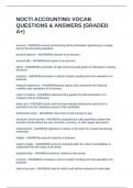 NOCTI ACCOUNTING VOCAB QUESTIONS & ANSWERS &lpar;GRADED A&plus;&rpar;
