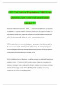 CITI The Federal Regulations&ndash; SBE Exam Questions And Answers Latest Update Graded A&plus;