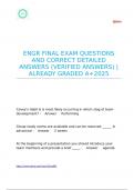ENGR FINAL EXAM QUESTIONS AND CORRECT DETAILED ANSWERS &lpar;VERIFIED ANSWERS&rpar; &vert;ALREADY GRADED A&plus;2025