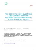 NSG 233 FINAL EXAM QUESTIONS AND CORRECT DETAILED ANSWERS &lpar;VERIFIED ANSWERS&rpar; &vert;ALREADY GRADED A&plus;2025