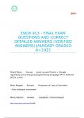 ENGR 413 - FINAL EXAM QUESTIONS AND CORRECT DETAILED ANSWERS &lpar;VERIFIED ANSWERS&rpar; &vert;ALREADY GRADED A&plus;2025