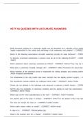 VETT 91 QUIZZES WITH ACCURATE ANSWERS
