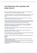 vett1 Final exam review questions with proper answers