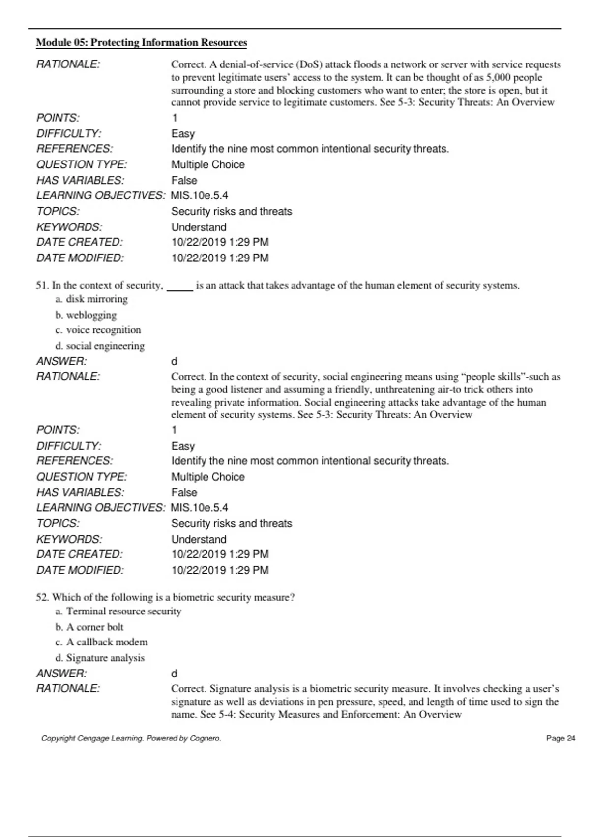 Module 05 Protecting Information Resources - Management Information ...