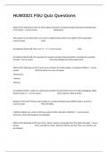 HUM3321 FSU Quiz Questions Multiple Choices Questions And Correct Accurate Answers&period;