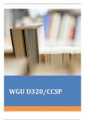 WGU D320&sol;CCSP Questions & Answers Latest Update 100&percnt; Verified &lpar;Terms in this set 133&rpar;&period;