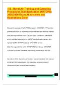 112 - Naval Air Training and Operating  Procedures Standardization &lpar;NATOPS&rpar;  2025&sol;2026 Exam All Answers and  Illustrations Given 