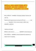 EMTALA 2025 QUESTIONS&vert; WITH  ALREADY SOLVED CORRECTLY  ANSWERS&excl;&excl; &vert; ASSURED SUCCESS 