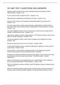 GC 3460 TEST 2 QUESTIONS AND ANSWERS