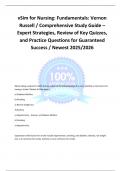 vSim for Nursing&colon; Fundamentals&colon; Vernon Russell &sol; Comprehensive Study Guide &ndash; Expert Strategies&comma; Review of Key Quizzes&comma; and Practice Questions for Guaranteed Success &sol; Newest 2025&sol;2026