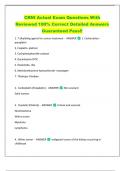 CRNI Actual Exam Questions With  Reviewed 100&percnt; Correct Detailed Answers  Guaranteed Pass&excl;&excl; 