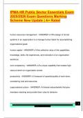 IPMA-HR Public Sector Essentials Exam  2025&sol;2026 Exam Questions Marking  Scheme New Update &vert; A&plus; Rated