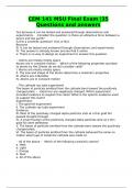 CEM 141 MSU Final Exam &vert;35 Questions and answers