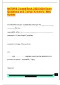 NATOPS Closed Book 2025&sol;2026 Exam  Questions and Correct Answers &vert; New  Update 