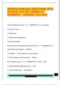 NATOPS EXAM 2025 QUESTIONS&vert; WITH  ALREADY SOLVED CORRECTLY  ANSWERS&excl;&excl; &vert; ASSURED SUCCESS