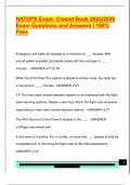 NATOPS Exam&colon; Closed Book 2025&sol;2026  Exam Questions and Answers &vert; 100&percnt;  Pass 