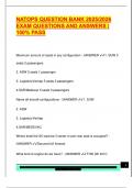 NATOPS QUESTION BANK 2025&sol;2026  EXAM QUESTIONS AND ANSWERS &vert;  100&percnt; PASS