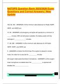 NATOPS Question Bank 2025&sol;2026 Exam  Questions and Correct Answers &vert; New  Update 