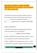 NATOPS STUDENT GUIDE REVIEW  2025&sol;2026 Exam Questions and Answers  &vert; A&plus; Score Assured