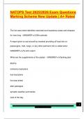 NATOPS Test 2025&sol;2026 Exam Questions  Marking Scheme New Update &vert; A&plus; Rated 