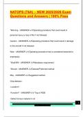 NATOPS EXAM PACKAGE DEAL QUESTIONS AND VERIFIED DETAILED ANSWERS &vert; 100&percnt; GUARANTEED PASS &vert; ALREADY GRADED A&plus;