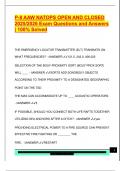P-8 AAW NATOPS OPEN AND CLOSED  2025&sol;2026 Exam Questions and Answers  &vert; 100&percnt; Solved