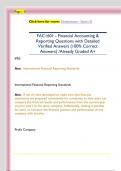 FAC1601 - Financial Accounting &  Reporting Questions with Detailed  Verified Answers &lpar;100&percnt; Correct  Answers&rpar; &sol;Already Graded A&plus;