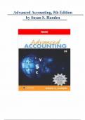 Test Bank For Advanced Accounting 5th Edition By Susan Hamlen&comma; COMPLETE CHAPTERS&comma; GRADED A&plus;&comma;  100&percnt; VERIFIED&comma; TRUSTED ANSWERS