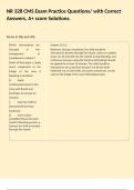 NR 328 CMS Exam Practice Questions&sol; with Correct Answers&comma; A&plus; score Solutions&period;