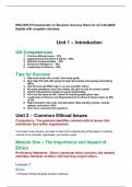 WGU D072 Fundamentals for Business Success Notes for all Units&vert;2025 Update with complete solutions&period;
