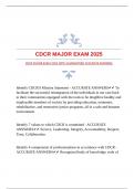 CDCR MAJOR EXAM 2025 WITH GUARANTEED ACCURATE ANSWERS 