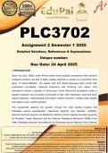 PLC3702 Assignment 2 &lpar;COMPLETE GUIDELINE&rpar; Semester 1 2025 - DUE 24 April 2025