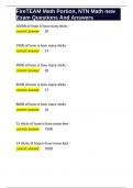FireTEAM Math Portion&comma; NTN Math new Exam Questions And Answers&period;docx