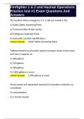 Firefighter 1 & 2 and Hazmat Operations Practice test -1 Exam Questions And Answers&period;docx