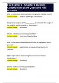 Fire Fighter 1 - Chapter 6 Building Construction Exam Questions And Answers&period;docx