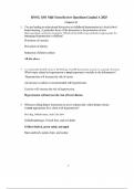 RNSG 1301 Mid-Term Review Questions Graded A 2025