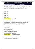 Firefighter HAZMAT OPS Practice Test 1 Exam Questions And Answers&period;docx