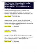 Fire Protection Hydraulics Driver Op CHP&period; 7 - Mathematics for the Driver Operator Exam Questions And Answers&period;docx