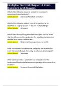 Firefighter Survival Chapter 18 Exam Questions And Answers&period;docx