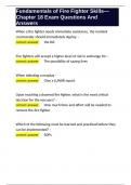 Fundamentals of Fire Fighter Skills&mdash;Chapter 18 Exam Questions And Answers&period;docx