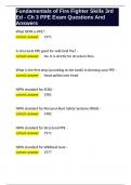 Fundamentals of Fire Fighter Skills 3rd Ed - Ch 3 PPE Exam Questions And Answers&period;docx