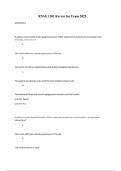 RNSG 1301 Review for Exam 2025