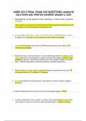 NURS 6512 FINAL EXAM 100 QUESTIONS
