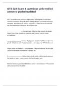 OTS 322 Exam 4 questions with verified answers graded updated