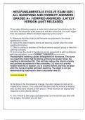 HESI FUNDAMENTALS EVOLVE EXAM 2025 &vert; ALL QUESTIONS AND CORRECT ANSWERS &vert; GRADED A&plus; &vert; VERIFIED ANSWERS &vert; LATEST VERSION &lpar;JUST RELEASED&rpar;
