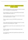 PMKEE E4 EXAM COMPREHENSIVE STUDY GUIDE