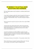 NY SERIES 17-52 ACTUAL EXAM QUESTIONS AND ANSWERS