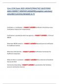Core CCHI Exam 2025 UPDATE&sol;PRACTICE QUESTIONS  AND CORRECT VERIFIED ANSWERS&lpar;complete solutions&rpar;  ASSURED SUCCESS&sol;GRADED A&plus;&excl;&excl;&excl;